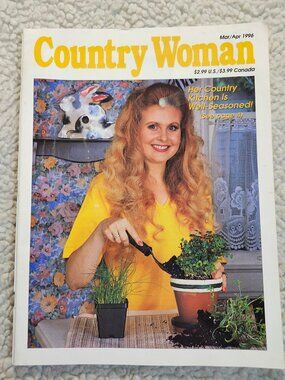 Country Woman Magazine Mar Apr 1996 Issue Her Country Kitchen Cooking Gardening